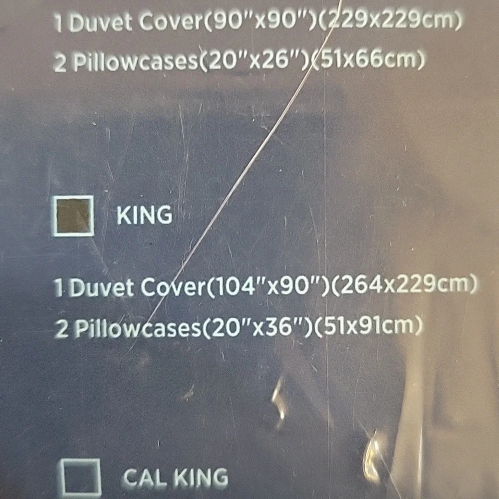 Bedsure King Cream duvet set 3 piece 104x90